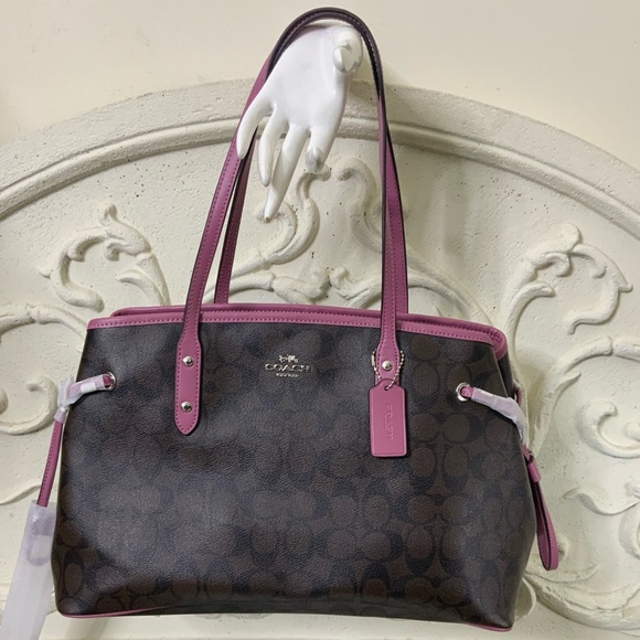 Coach Signature Canvas Drawstring Carryall NWT - Picture 3 of 7